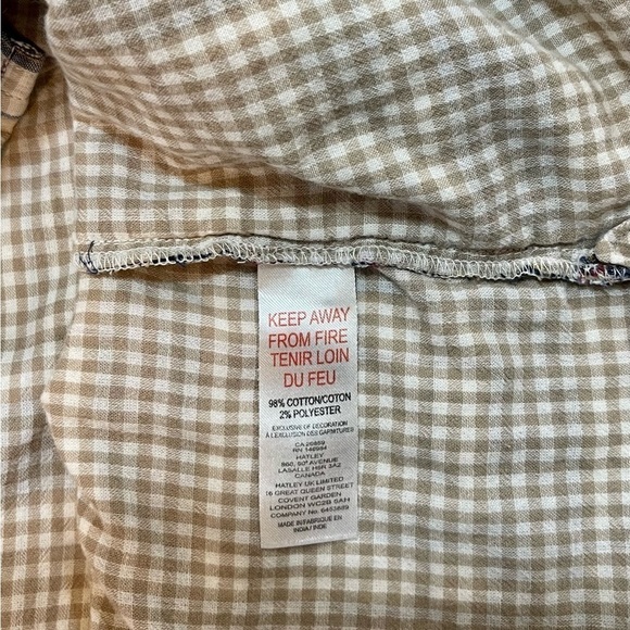 HATLEY, WOMENS PLAID, LONG SLEEVE, BUTTON DOWN SHIRT. ROLLUP SLEEVES. SIZE M. - Picture 8 of 8